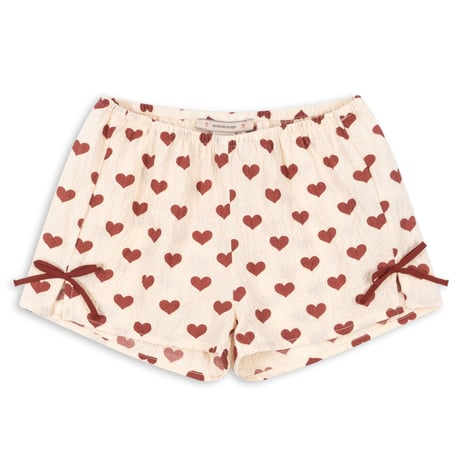 【Konges Sløjd】AVA SLIT SHORTS GOTS - AMOUR ROUGE