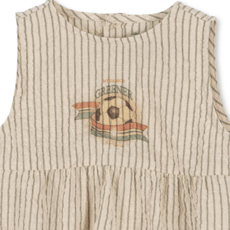 【Konges Sløjd】ELLIOT ROMPER GOTS - STRIPE BLUIE