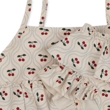 【Konges Sløjd】MANUCA FRILL BIKINI - CHERRY MOTIF