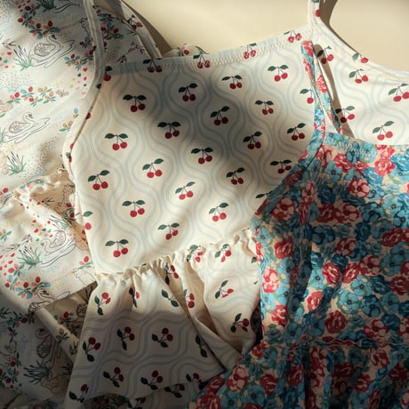 【Konges Sløjd】MANUCA FRILL SWIMSUIT - CHERRY MOTIF