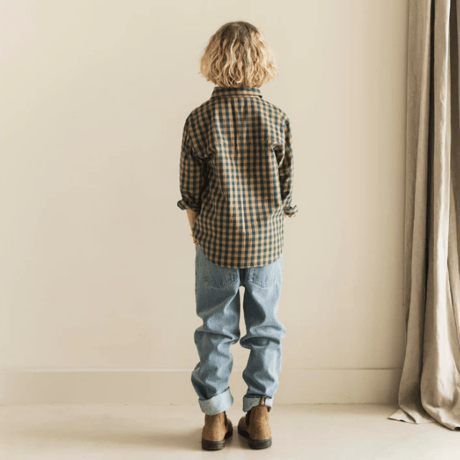 【JENEST】SCOTT SHIRT - HAZELNUT BROWN, SEA GREEN, DARK GREY, BLUE CHECK