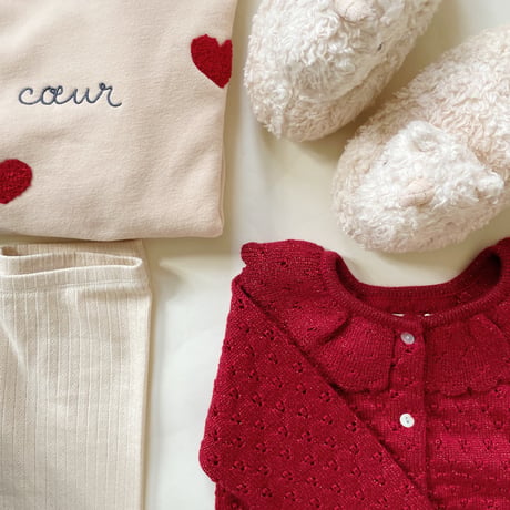 【Konges Sløjd】HOLIDAY KNIT CARDIGAN - SAVY RED
