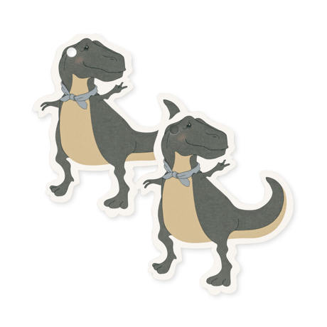 【Konges Sløjd】12 PACK GIFT TAGS FSC - DINO