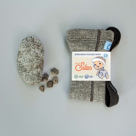 【Silly Silas】Wooly Warmy Footless - Granite Grey