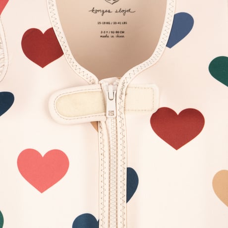 【Konges Sløjd】NEOPRENE FLOAT VEST FRILL - BON COEUR COLORÉ