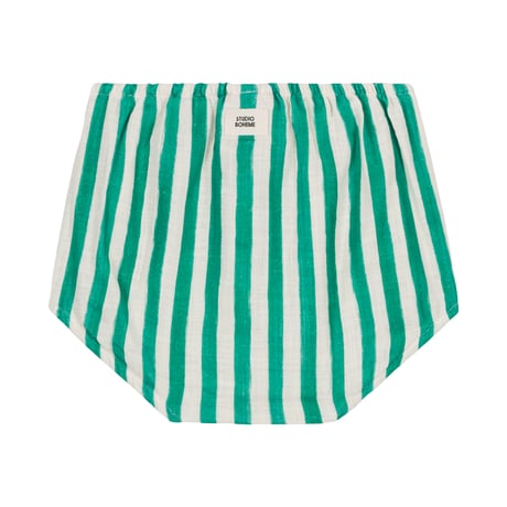 【STUDIO BOHEME PARIS】BLOOMERS AMI - GREEN STRIPES