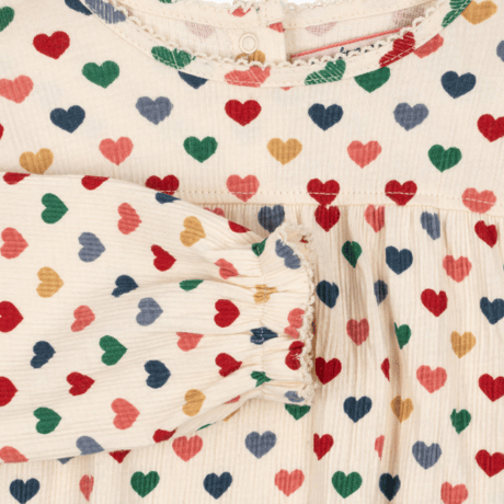 【Konges Sløjd】CHLEO ROMPER OCS - COEUR COLORÉ