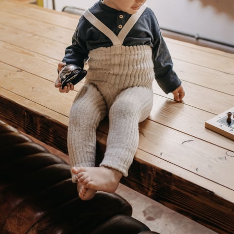 【Silly Silas】Granny Teddy Warmy Footless - Cream Blend