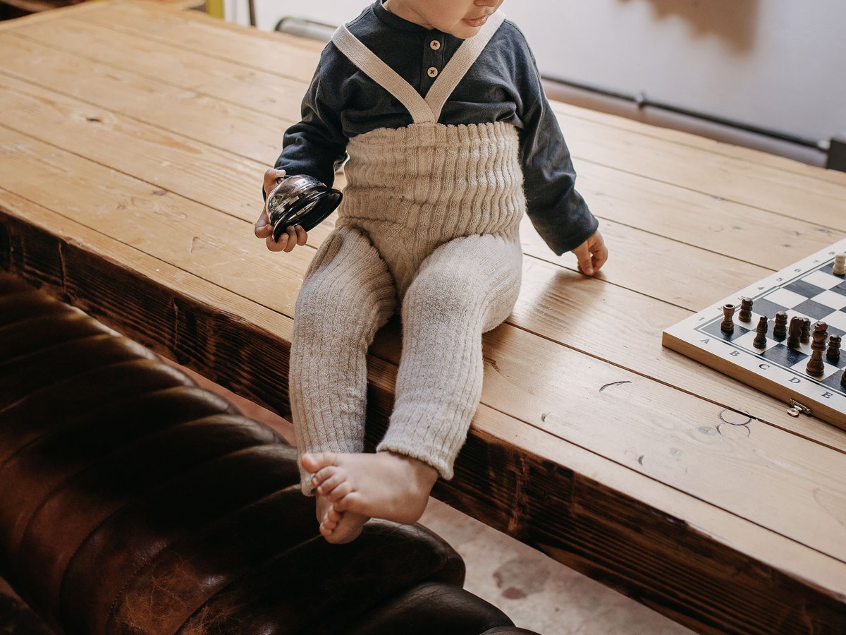 Silly Silas】Granny Teddy Warmy Footless - Crea