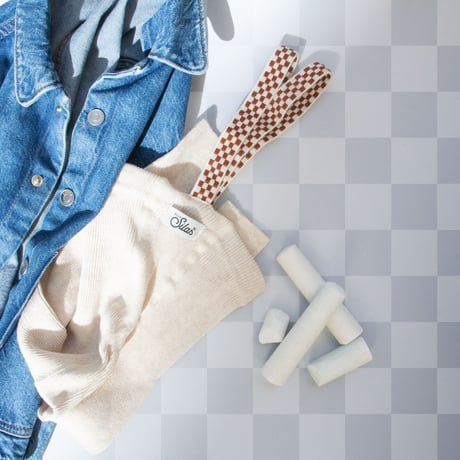 【Silly Silas】Footless - Cream Checked