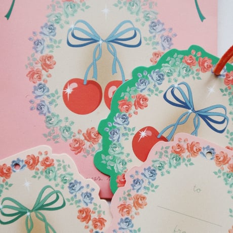 【Konges Sløjd】CHRISTMAS GIFT TAGS FSC - BIG CHERRY