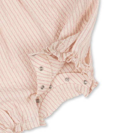 【Konges Sløjd】ELLIE FRILL ROMPER GOTS - PEONY STRIPE