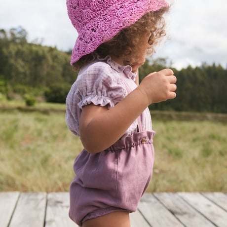 【Birinit Petit】Lilly little dots baby blouse / Blusa motitas Lila baby