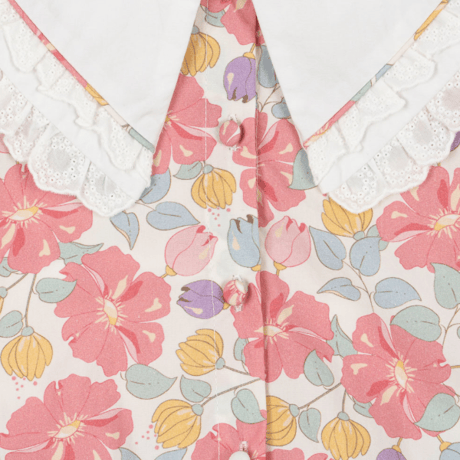 【Konges Sløjd】COEUR COLLAR SHIRT GOTS - FLEUR ANGLAISE