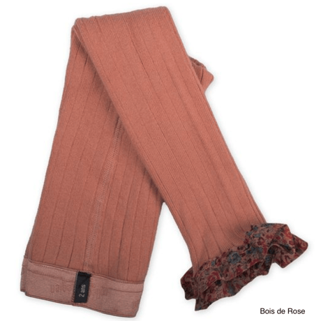 【Collégien】Catherine Liberty Ruffle Ribbed Footless Tights