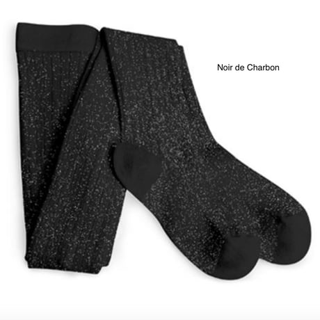 【Collégien】Amélie Glitter Ribbed Tights