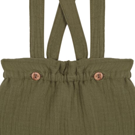 【Birinit Petit】Green Antique bambula straps bloomer  / Culetín tirantes bambula verde Antique