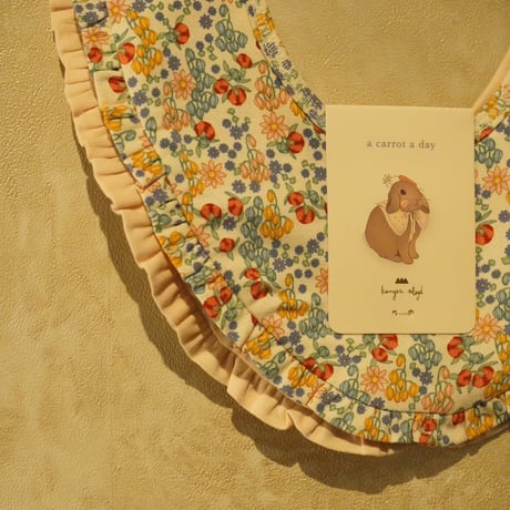 【Konges Sløjd】BASIC 2 PACK FRILL BIB - BIBI FLEUR/BRAZILIAN SAND