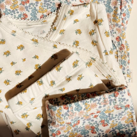 【Konges Sløjd】BASIC SHORT LEGGINGS GOTS - PEONIA LIMONE