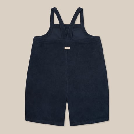 【Organic Zoo】Navy Terry Cropped Dungarees