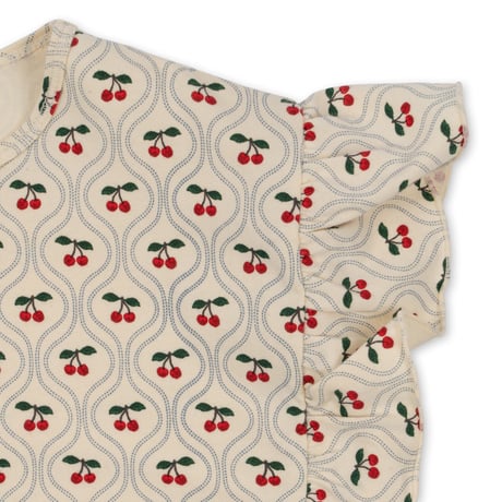 【Konges Sløjd】 2 PACK LIN FRILL SET GOTS - CHERRY MOTIF