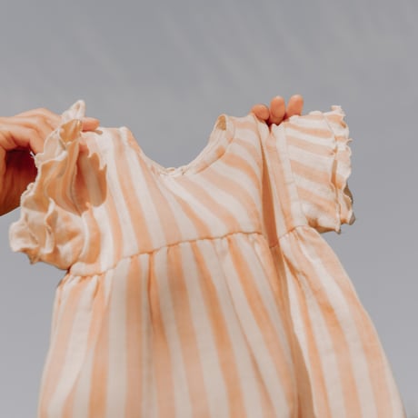 【STUDIO BOHEME PARIS】DRESS COUSINE - NUDE STRIPES