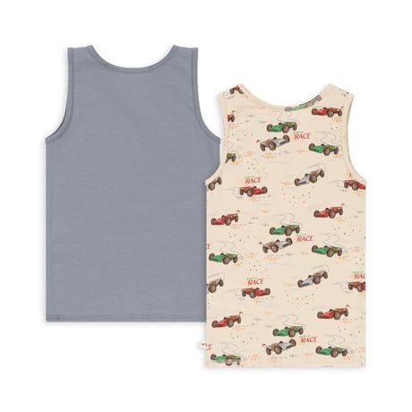 【Konges Sløjd】BASIC 2 PACK TANKTOP GOTS - TRADEWINDS / GRAND PRIX