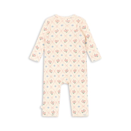 【Konges Sløjd】MINNIE NEWBORN ONESIE GOTS - FLEUR DECOR