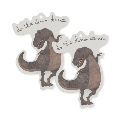 【Konges Sløjd】12 PACK GIFT TAGS FSC - DINO