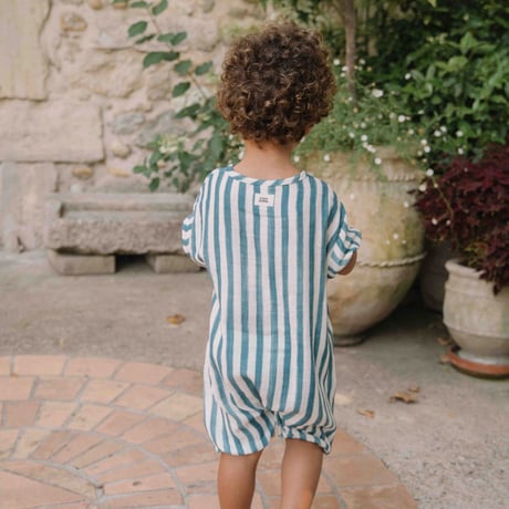 【STUDIO BOHEME PARIS】ROMPER BEBECITO - BLUE STRIPES