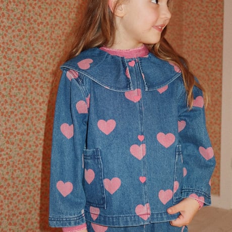 【Konges Sløjd】MAGOT DENIM SHIRT GOTS - BON COEUR PINK