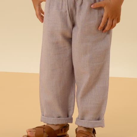 【STUDIO BOHEME PARIS】PANTS COUSIN - VIOLET STRIPES