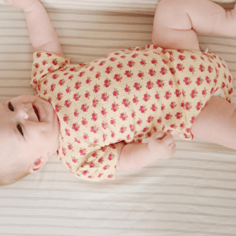 【Konges Sløjd】MINNIE PUFF SLEEVE BODY GOTS - ROSIE SORBET