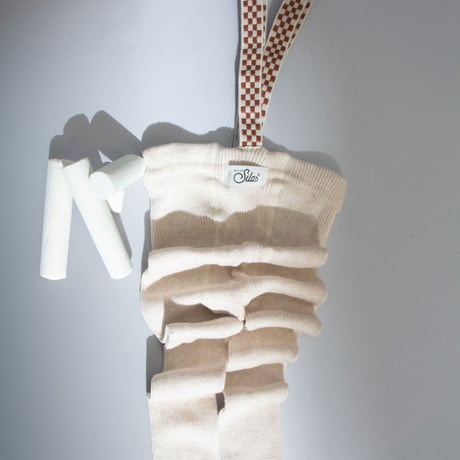 【Silly Silas】Footless - Cream Checked