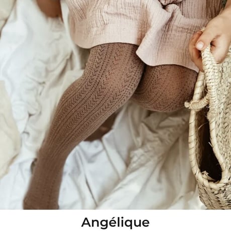【Collégien】Angélique Pointelle Merino Wool Tights