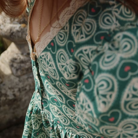 【Konges Sløjd】COEUR LACE DRESS GOTS - LACY GREEN