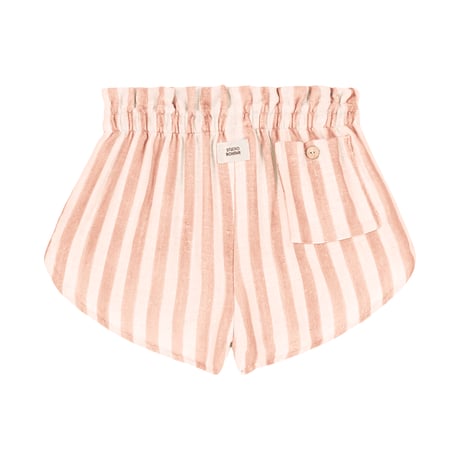 【STUDIO BOHEME PARIS】SHORTS GEORGETTE - NUDE STRIPES