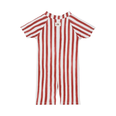 【STUDIO BOHEME PARIS】JUMPSUIT SWIMSUIT LULU - RED STRIPES