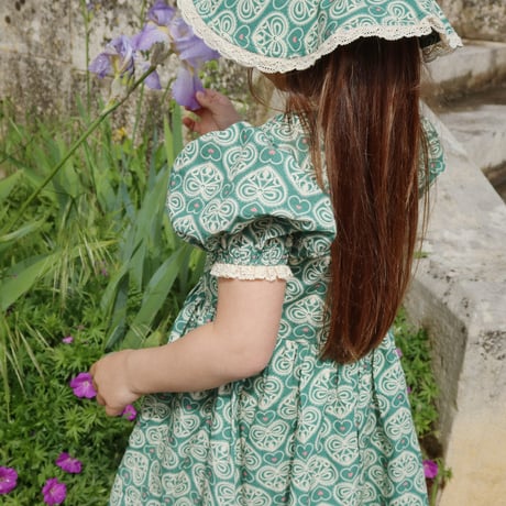 【Konges Sløjd】COEUR LACE DRESS GOTS - LACY GREEN