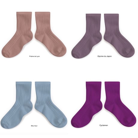 【Collégien】La Mini Ribbed Ankle Socks