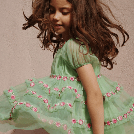 【Konges Sløjd】JOELLE DRESS - GREEN