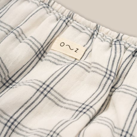 【Organic Zoo】Navy Window Check Shortie