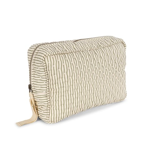 【Konges Sløjd】BIG QUILTED TOILETRY BAG - TEA STRIPE