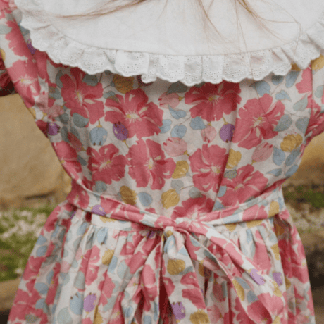 【Konges Sløjd】COEUR COLLAR DRESS GOTS - FLEUR ANGLAISE