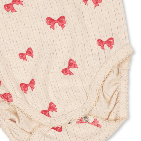 【Konges Sløjd】MINNIE PUFF SLEEVE BODY GOTS - ROSIA BOW