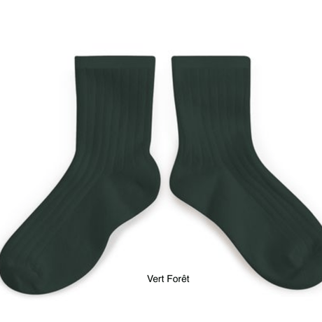 【Collégien】La Mini Ribbed Ankle Socks