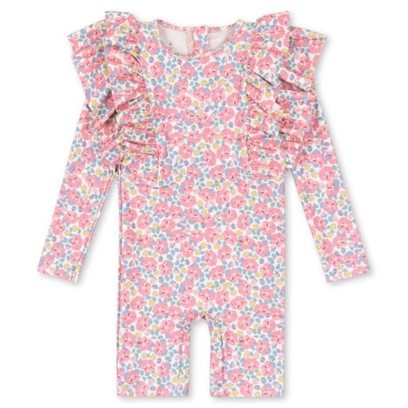 【Konges Sløjd】MANUCA FRILL ONESIE GRS - ROSE ANGLAISE