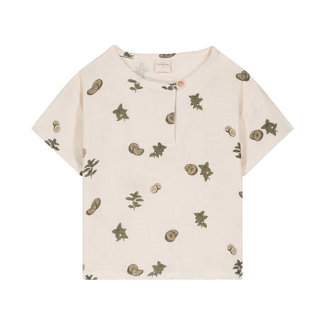 【STUDIO BOHEME PARIS】T-SHIRT ORSO GAZE - OFF WHITE / FRESH