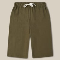 【Organic Zoo】Olive Waffle Wide Leg Pants