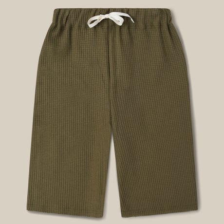 【Organic Zoo】Olive Waffle Wide Leg Pants